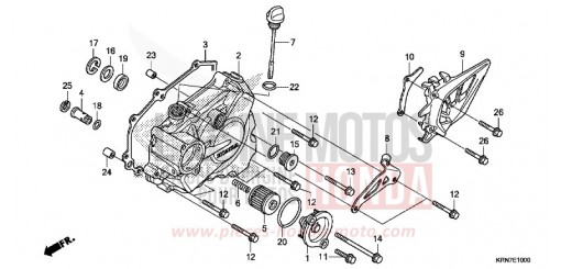 COUVERCLE CARTER MOTEUR GAUCHE CRF250RG de 2016